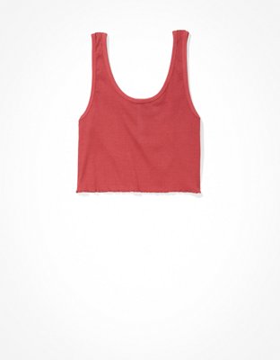 AE Henley Crop Tank Top