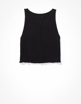 AE High-Neck Crop Tank Top