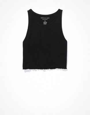 Женские топы American Eagle AE High-Neck Crop Tank Top — фото 3