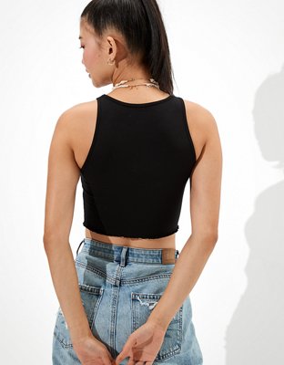 AE High-Neck Crop Tank Top