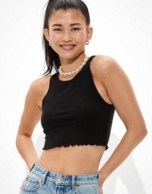 AE High-Neck Crop Tank Top