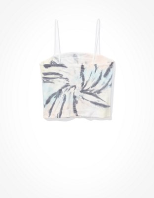 AE Tie-Dye Bungee-Strap Crop Cami