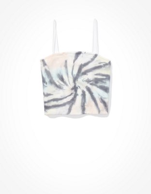 AE Tie-Dye Bungee-Strap Crop Cami