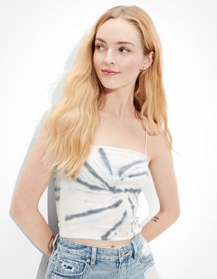 AE Tie-Dye Bungee-Strap Crop Cami