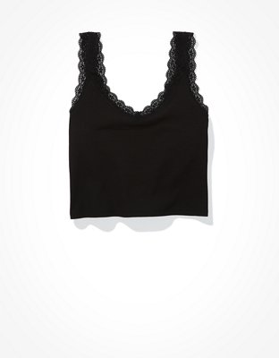 Женские топы American Eagle AE Lace Crop Cami — фото 3