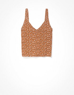 Женские топы American Eagle AE Printed V-Neck Cami — фото 3
