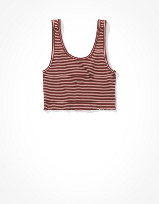 AE Henley Crop Tank Top