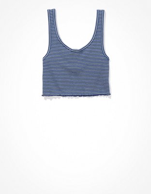 AE Henley Crop Tank Top