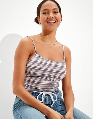 AE Striped Crop Cami