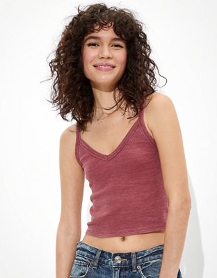 Женские топы American Eagle AE V-Neck Cami — фото 4