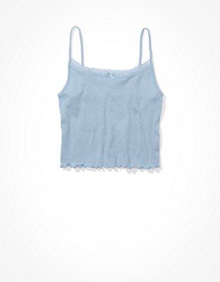 Женские топы American Eagle AE Pointelle Lace Cami — фото 3