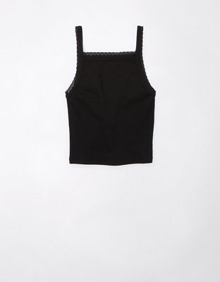 AE Daily Fave Cropped Lace-Trim Cami