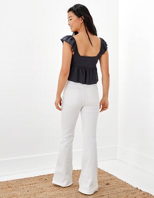 Женские топы American Eagle AE V-Neck Keyhole Tank Top — фото 3