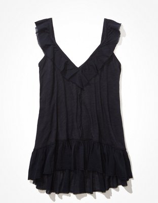 Женские топы American Eagle AE Ruffle V-Neck Tank Top — фото 3