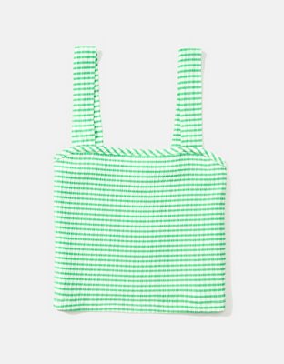 AE Smocked Square Neck Tank Top