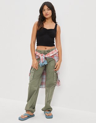 Женские топы American Eagle AE Cinch Tank Top — фото 4