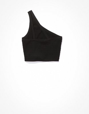 Женские топы American Eagle AE Cropped One Shoulder Tank Top — фото 5