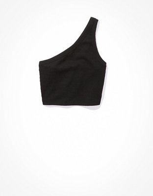Женские топы American Eagle AE Cropped One Shoulder Tank Top — фото 4