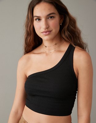 AE Cropped One-Shoulder Tank Top