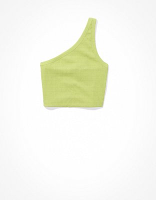 Glittery One Shoulder Crop Top For Women Sleeveless, Ruched, Strappy, And  Bottomed Perfect For Sports And Casual Wear From Bassabet2021, $14.21