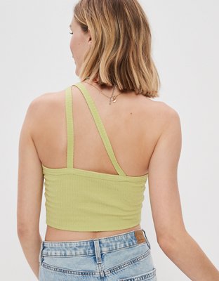 AE Cropped One-Shoulder Tank Top