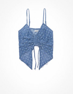 Женские топы American Eagle AE Cinch-Front Cami — фото 3