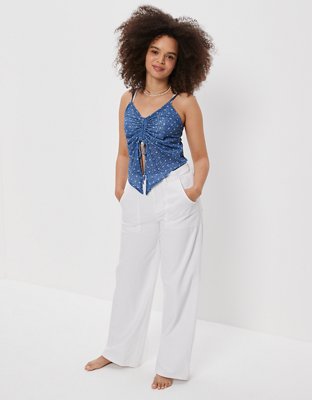 Женские топы American Eagle AE Cinch-Front Cami — фото 5