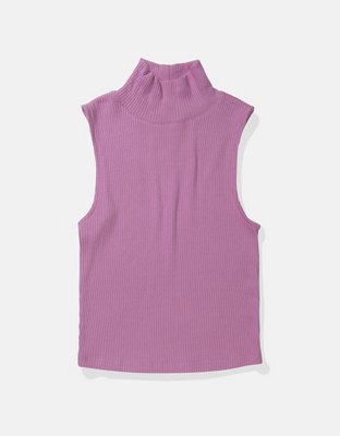 Женские топы American Eagle AE Mock Neck Tank Top — фото 3