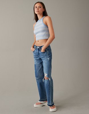 Женские топы American Eagle AE Cropped High-Neck Tank Top — фото 4