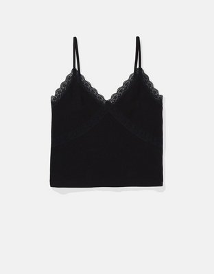 Женские топы American Eagle AE Lace Waffle Cami — фото 3