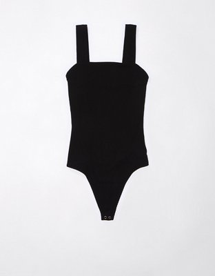 AE Strapless Ribbed Plush Tank Bodysuit