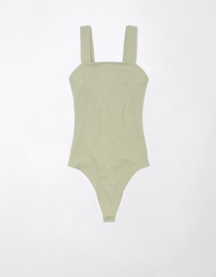 AE Square Neck Plush Tank Bodysuit