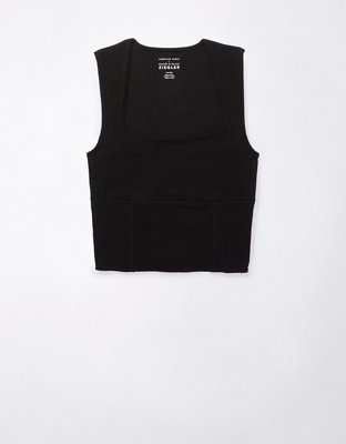 AE x The Ziegler Sisters Cropped Corset Tank Top