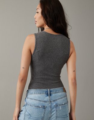 AE High Neck Plush Tank Bodysuit
