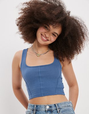AE Cropped Corset Tank Top