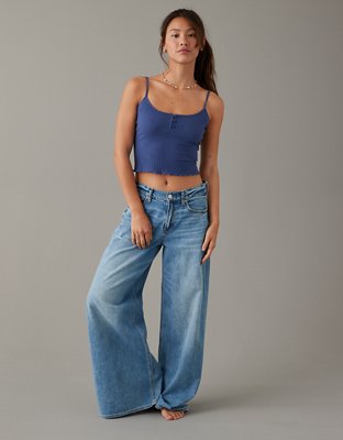 AE Daily Fave Cropped Henley Cami