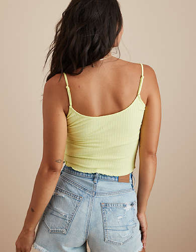 AE Daily Fave Cropped Henley Cami