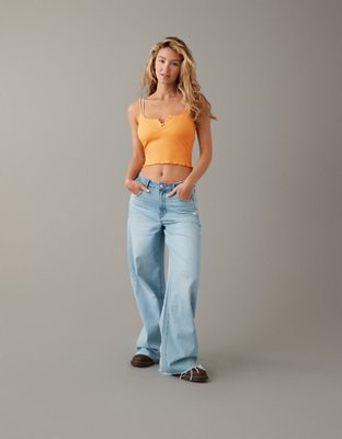 AE Daily Fave Cropped Henley Cami