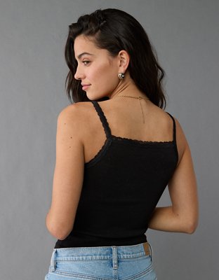 【早い者勝ち】 aimeine バックデザインカップ付きキャミ オフ ブラック Jaime Open-Back Cami | Nuuly
