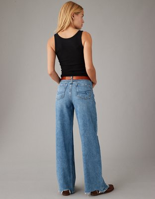 Женские топы American Eagle AE Cropped Notch Neck Tank Top — фото 2