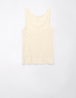 AE Cropped Notch Neck Tank Top