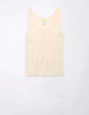 AE Cropped Notch Neck Tank Top