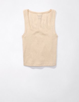 AE Square Neck Plush Tank Bodysuit