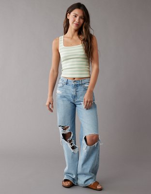 Женские топы American Eagle AE Main Squeeze Square Neck Tank Top — фото 3