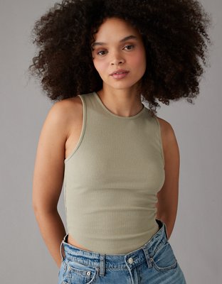 AEPEBO Sexy Crop Tops for Women Deep V Neck Back Cutout Sleeveless Plunge  Racerback Tank Cropped Top : : Clothing, Shoes & Accessories