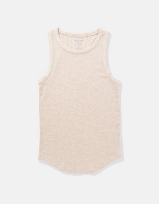 AE Soft & Sexy Top sin Mangas Clásico en Punto Elástico