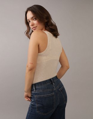 Женские топы American Eagle AE Soft & Sexy Ribbed Classic Tank Top — фото 2