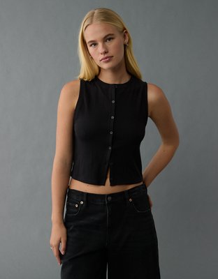 AE Button-Up Tank Top