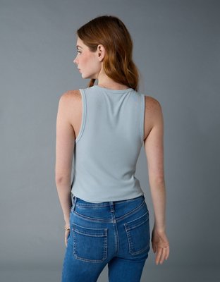 Top sin mangas con cuello caído Soft & Sexy AE