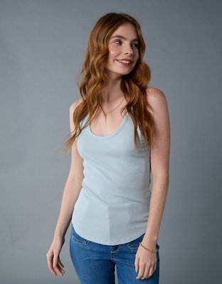 Top sin mangas con cuello caído Soft & Sexy AE